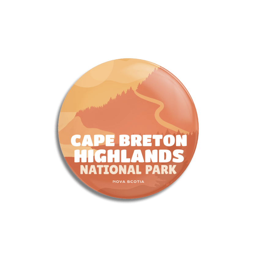 Cape Breton Highlands National Park of Canada Pinback Button, Canada Parks