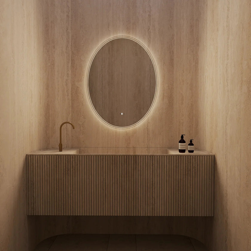 Capsule LED Mirror — Frameless, Seamless Light, CRI 90+