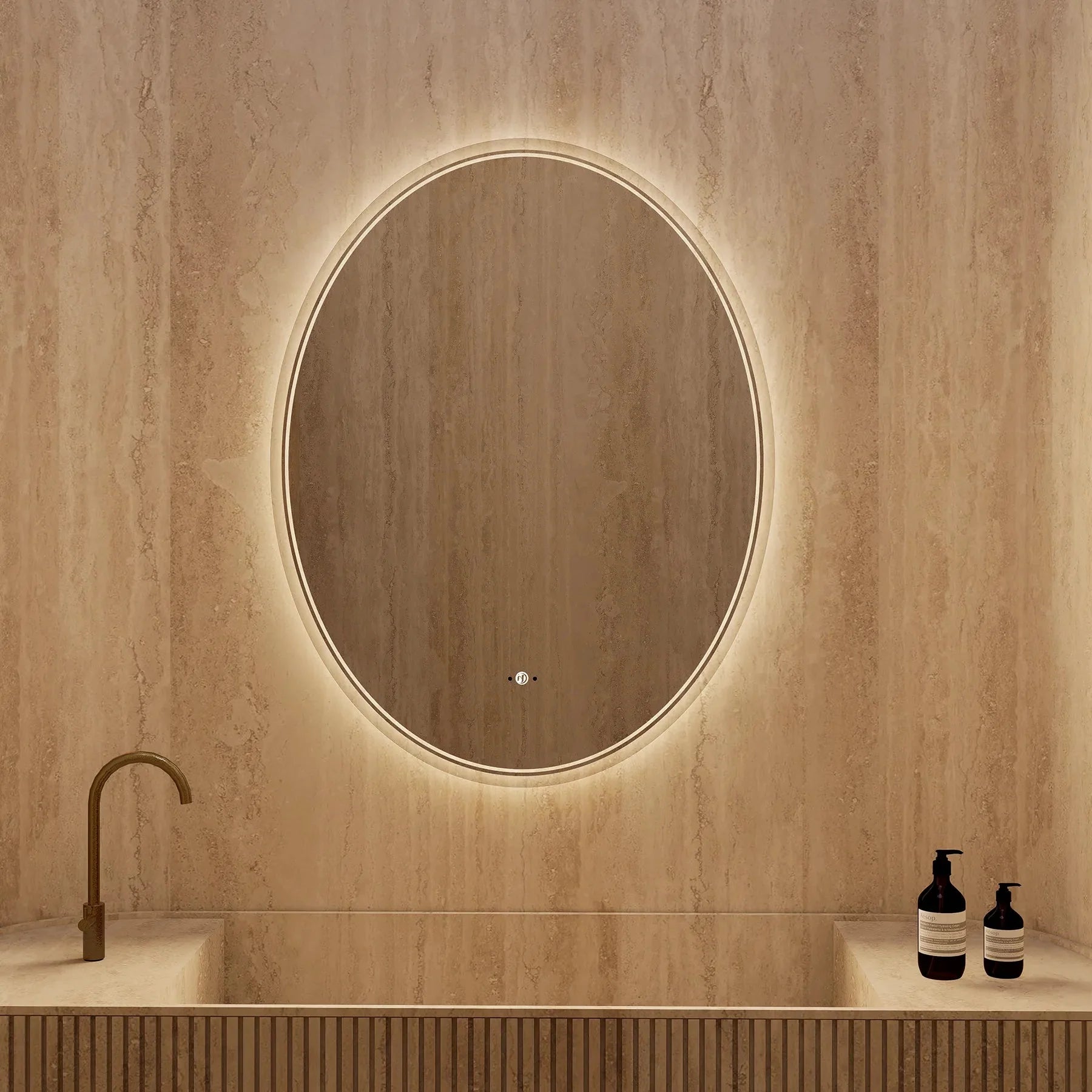 Capsule LED Mirror — Frameless, Seamless Light, CRI 90+