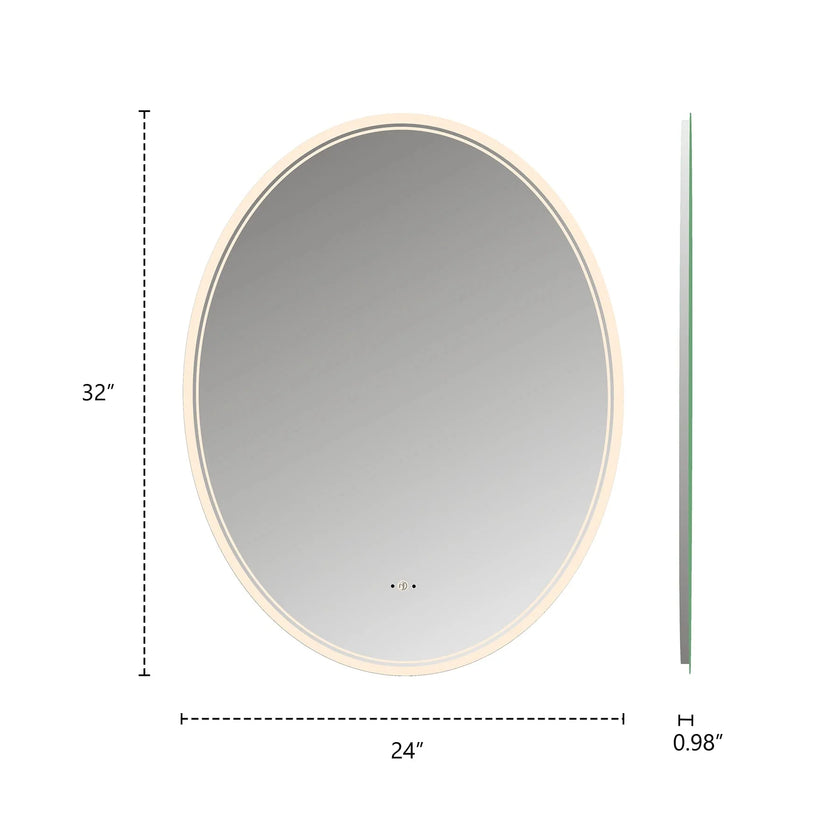Capsule LED Mirror — Frameless, Seamless Light, CRI 90+