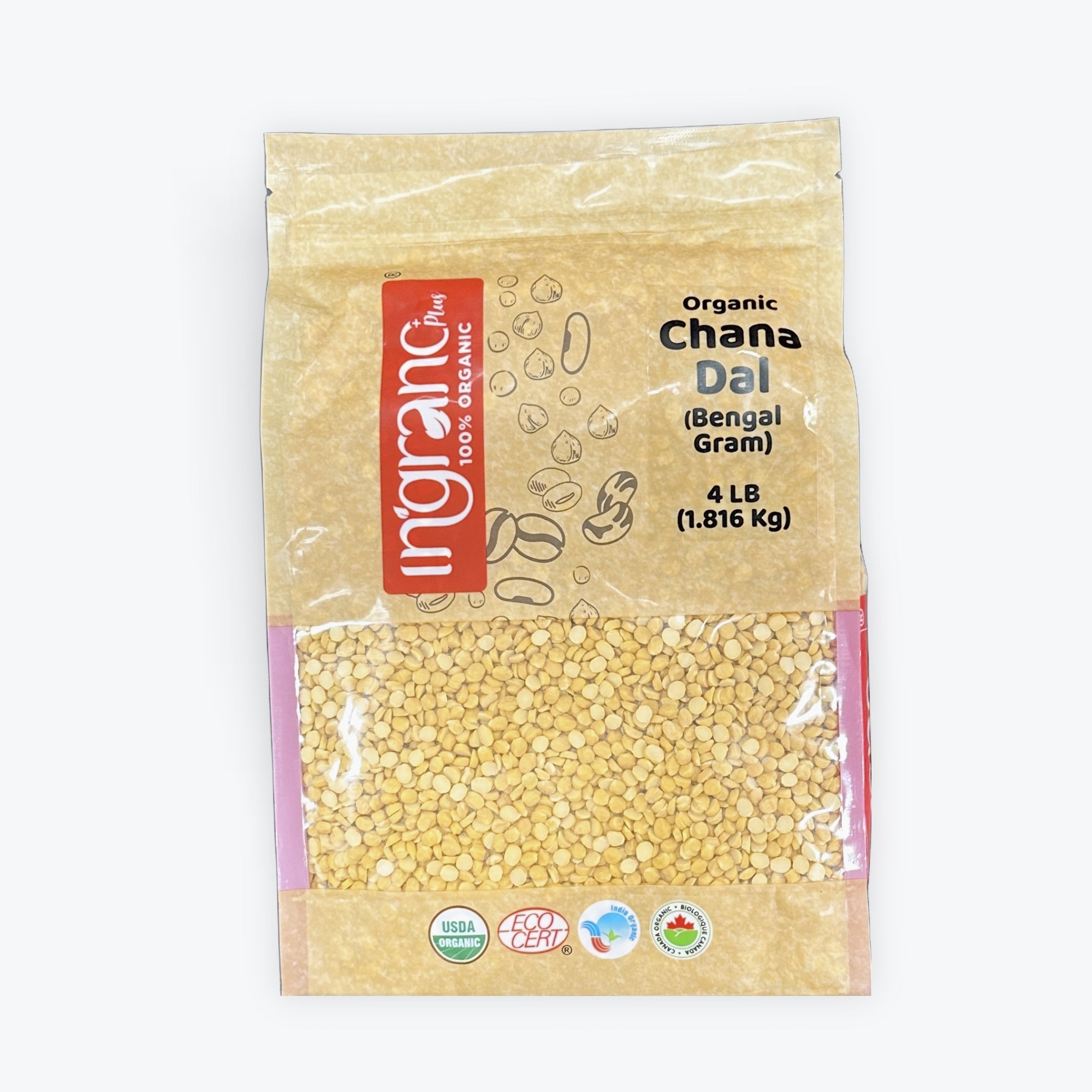 Ingrano Organic Chana Dal 4Lb
