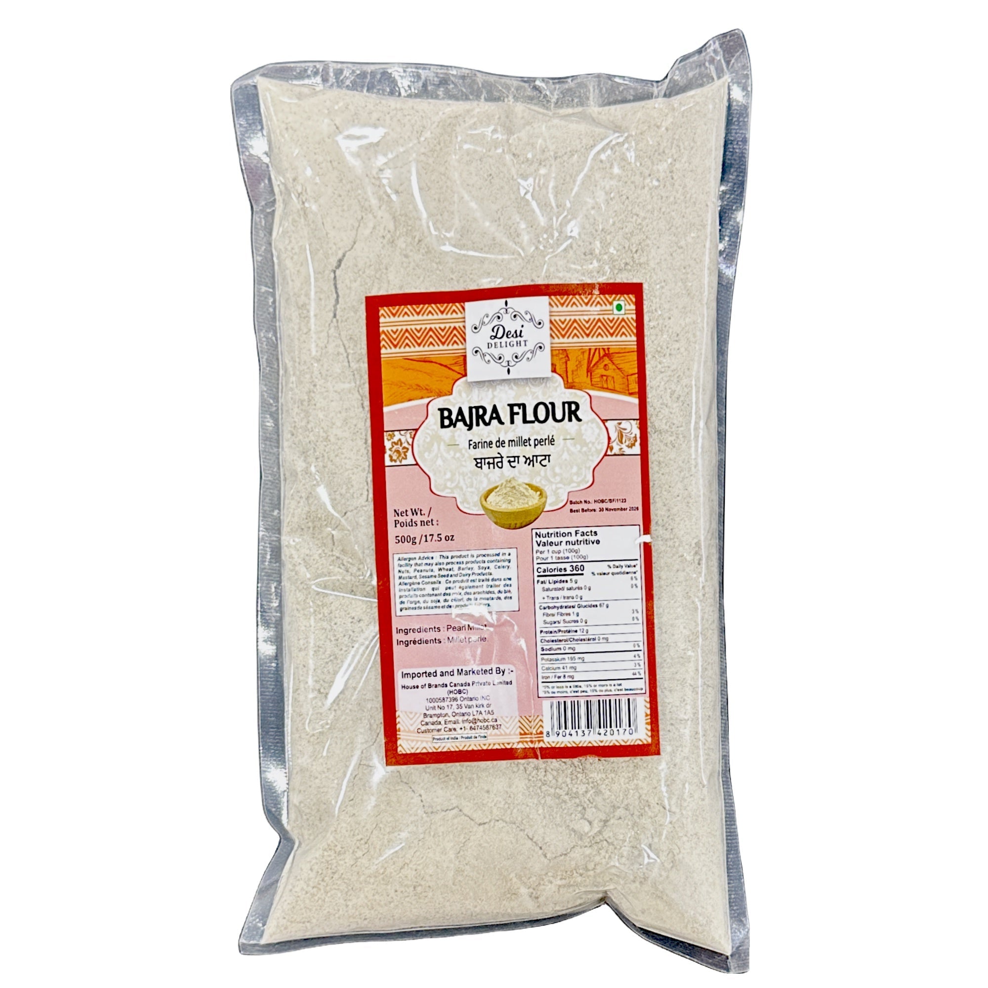 Desi Delight Bajra Flour 500gm