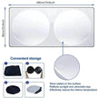 Car Sun Block Sunscreen Heat Insulation Silver Tape Sun Block