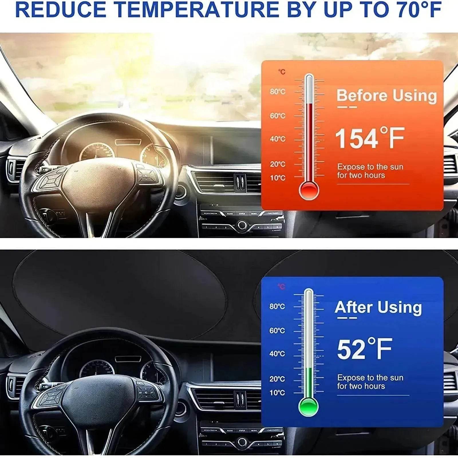 Car Sun Block Sunscreen Heat Insulation Silver Tape Sun Block