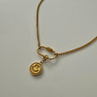 Carabiner Necklace- Gold