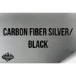 NO ADHESIVE CARBON FIBER SILVER/BLACK HYDBOND LEATHERETTE SHEET (12