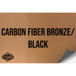 NO ADHESIVE CARBON FIBER BRONZE/BLACK HYDBOND LEATHERETTE SHEET (12