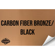CARBON FIBER BRONZE/BLACK WITH ADHESIVE HYDBOND LEATHERETTE SHEET (12