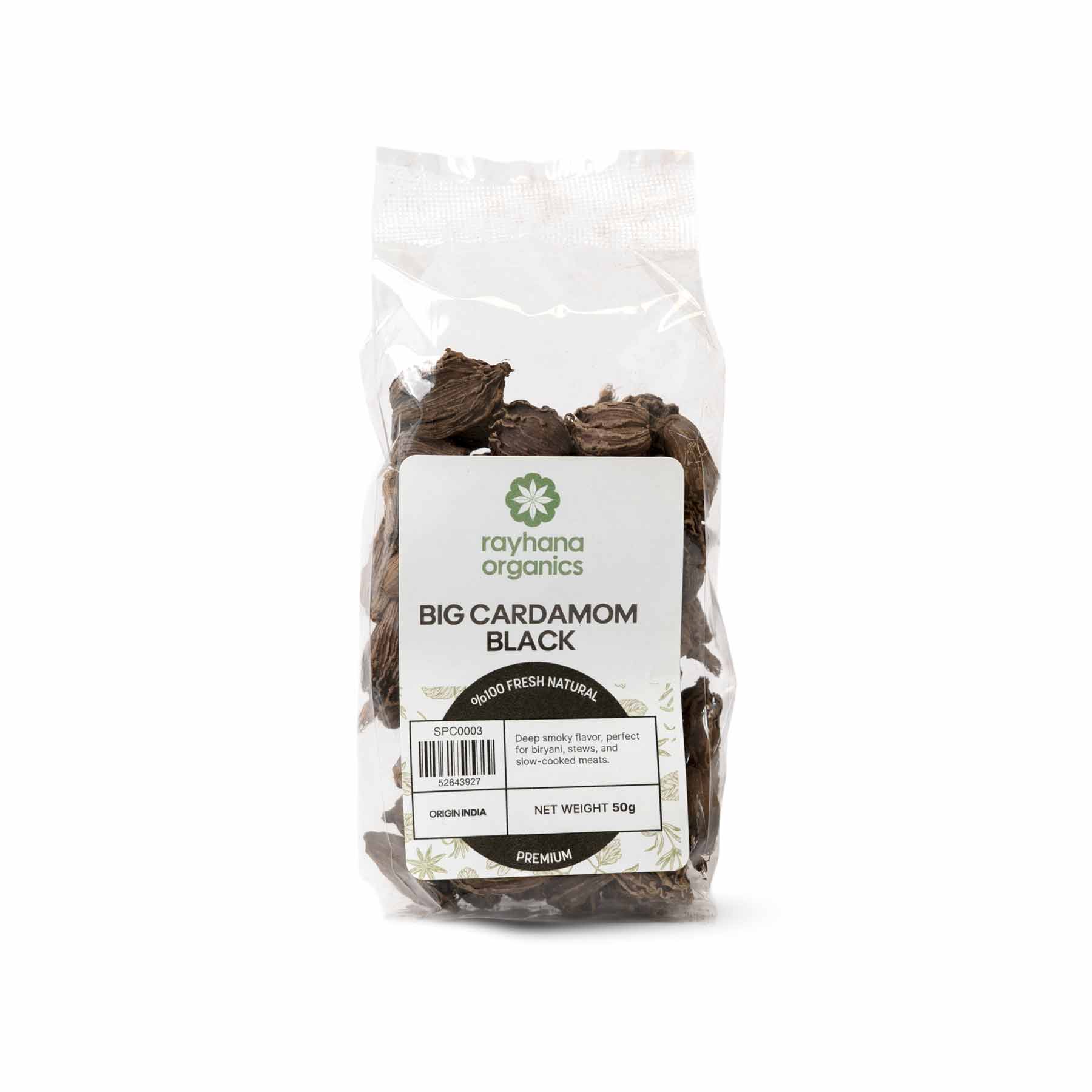 Black Cardamom Pods – Large Whole
