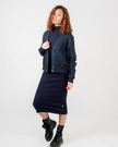 Cardigan crop en coton bio