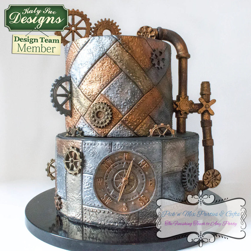 Distressed Cogs Silicone Mould