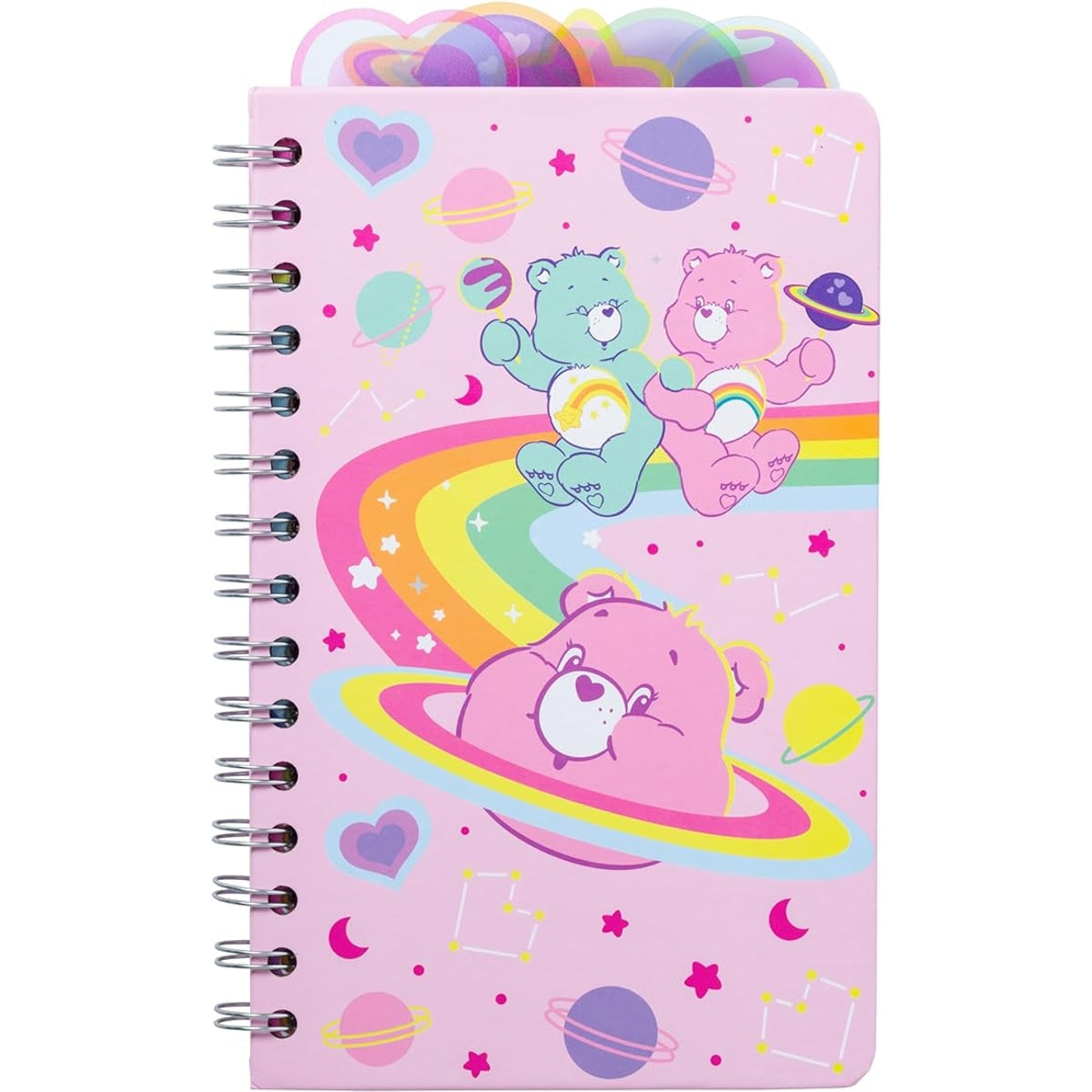 Care Bears Cosmic Bears Spiral 5 Tabbed Notebook-5x8