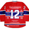YVAN COURNOYER CAREER JERSEY #199 OF 199 - AUTOGRAPHED - MONTREAL CANADIENS (SIZE L OR XL) – LIMITED EDITION PREMIUM NUMBER HOCKEY COLLECTIBLE – SIGNED MEMORABILIA WITH COA