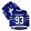 DOUG GILMOUR TORONTO MAPLE LEAFS CAREER JERSEY – AUTOGRAPHED COLLECTIBLE – LIMITED EDITION /193 – OFFICIAL NHL MEMORABILIA (SIZE L OR XL)