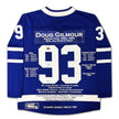DOUG GILMOUR TORONTO MAPLE LEAFS CAREER JERSEY – AUTOGRAPHED COLLECTIBLE – LIMITED EDITION /193 – OFFICIAL NHL MEMORABILIA (SIZE L OR XL)