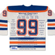 WAYNE GRETZKY WHITE CAREER JERSEY (SIZE L OR XL) – AUTOGRAPHED – UPPER DECK AUTHENTICATED – LIMITED EDITION /99 – EDMONTON OILERS HOCKEY LEGEND COLLECTIBLE