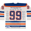 WAYNE GRETZKY WHITE CAREER JERSEY (SIZE L OR XL) – AUTOGRAPHED – UPPER DECK AUTHENTICATED – LIMITED EDITION /99 – EDMONTON OILERS HOCKEY LEGEND COLLECTIBLE