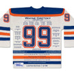 WAYNE GRETZKY WHITE CAREER JERSEY #1 OF 99 (SIZE L OR XL) - UPPER DECK COA - AUTOGRAPHED LIMITED EDITION NHL COLLECTIBLE - EDMONTON OILERS