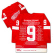 GORDIE HOWE DETROIT RED WINGS CAREER JERSEY – AUTOGRAPHED COLLECTIBLE – LIMITED EDITION /199 – OFFICIAL NHL MEMORABILIA (SIZE L OR XL)