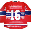 HENRI RICHARD CAREER JERSEY #1 OF 199 - AUTOGRAPHED MONTREAL CANADIENS MEMORABILIA (SIZE L OR XL) – LIMITED EDITION HOCKEY COLLECTIBLE