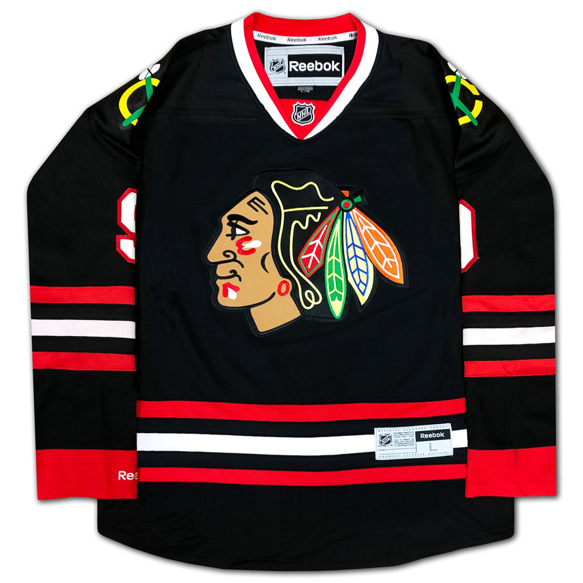 BOBBY HULL CHICAGO BLACKHAWKS CAREER JERSEY – GOLDEN JET BLACK EDITION – AUTOGRAPHED COLLECTIBLE – LIMITED EDITION /9 – OFFICIAL NHL HOCKEY MEMORABILIA (SIZE L OR XL)