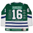 BOBBY HULL HARTFORD WHALERS CAREER JERSEY – AUTOGRAPHED COLLECTIBLE – LIMITED EDITION /16 – OFFICIAL NHL HOCKEY MEMORABILIA (SIZE L OR XL)