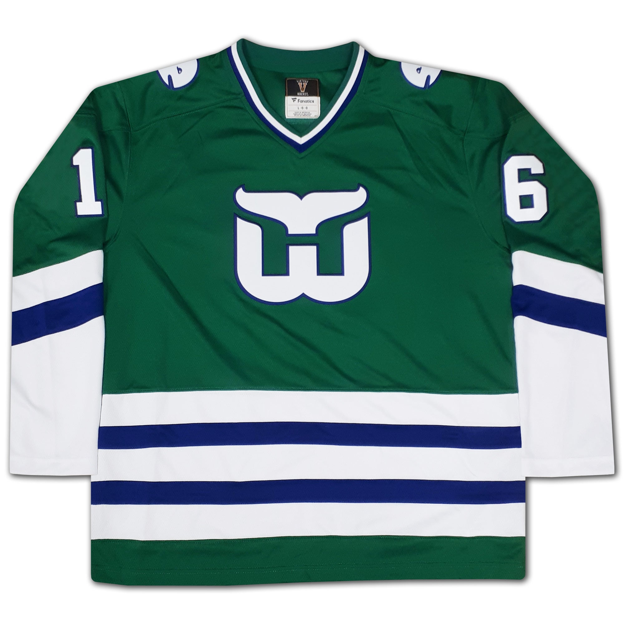 BOBBY HULL HARTFORD WHALERS CAREER JERSEY – AUTOGRAPHED COLLECTIBLE – LIMITED EDITION /16 – OFFICIAL NHL HOCKEY MEMORABILIA (SIZE L OR XL)
