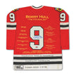 BOBBY HULL CHICAGO BLACKHAWKS CAREER JERSEY – AUTOGRAPHED LIMITED EDITION #9 OF 399 (SIZE L OR XL) – AUTHENTIC NHL MEMORABILIA
