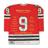 BOBBY HULL CHICAGO BLACKHAWKS CAREER JERSEY – AUTOGRAPHED LIMITED EDITION #9 OF 399 (SIZE L OR XL) – AUTHENTIC NHL MEMORABILIA
