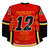 JAROME IGINLA CAREER JERSEY #1 OF 112 - AUTOGRAPHED CALGARY FLAMES MEMORABILIA (SIZE L OR XL) – LIMITED EDITION NHL COLLECTIBLE