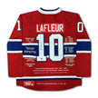 GUY LAFLEUR CAREER JERSEY – 'THE FLOWER' RED EDITION #1 OF 10 – LIMITED NHL MEMORABILIA (SIZE L OR XL)