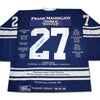 FRANK MAHOVLICH CAREER JERSEY #199 OF 199 (SIZE L OR XL) – AUTOGRAPHED LIMITED EDITION NHL TORONTO MAPLE LEAFS COLLECTIBLE