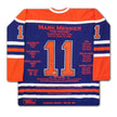 MARK MESSIER CAREER JERSEY #199 OF 199 - AUTOGRAPHED - EDMONTON OILERS COLLECTIBLE (SIZE L OR XL) – LIMITED EDITION NHL MEMORABILIA