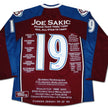 JOE SAKIC CAREER JERSEY #199 OF 199 - AUTOGRAPHED - COLORADO (SIZE L OR XL) – LIMITED EDITION SIGNED NHL COLLECTIBLE – HOCKEY MEMORABILIA – COLORADO AVALANCHE LEGEND – CERTIFICATE OF AUTHENTICITY INCLUDED
