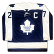 DARRYL SITTLER TORONTO MAPLE LEAFS CAREER JERSEY – AUTOGRAPHED COLLECTIBLE – LIMITED EDITION /199 – OFFICIAL NHL HOCKEY MEMORABILIA (SIZE L OR XL)