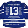 MATS SUNDIN AUTOGRAPHED CAREER JERSEY – LIMITED EDITION OF 199 (SIZE L OR XL) – TORONTO MAPLE LEAFS NHL COLLECTIBLE