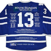 MATS SUNDIN CAREER JERSEY #199 OF 199 AUTOGRAPHED – LIMITED EDITION COLLECTIBLE – TORONTO MAPLE LEAFS LEGEND (SIZE L OR XL)