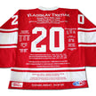 VLADISLAV TRETIAK AUTOGRAPHED CAREER JERSEY – LTD ED 200 – USSR NATIONAL HOCKEY HERO – HALL OF FAME COLLECTIBLE (SIZE L OR XL)
