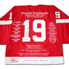 STEVE YZERMAN AUTOGRAPHED CAREER JERSEY – LTD ED 199 – DETROIT RED WINGS CAPTAIN – NHL COLLECTIBLE (SIZE L OR XL)