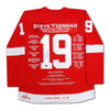 STEVE YZERMAN CAREER JERSEY #1 OF 199 - AUTOGRAPHED - DETROIT RED WINGS - LIMITED EDITION NHL COLLECTIBLE (SIZE L OR XL)