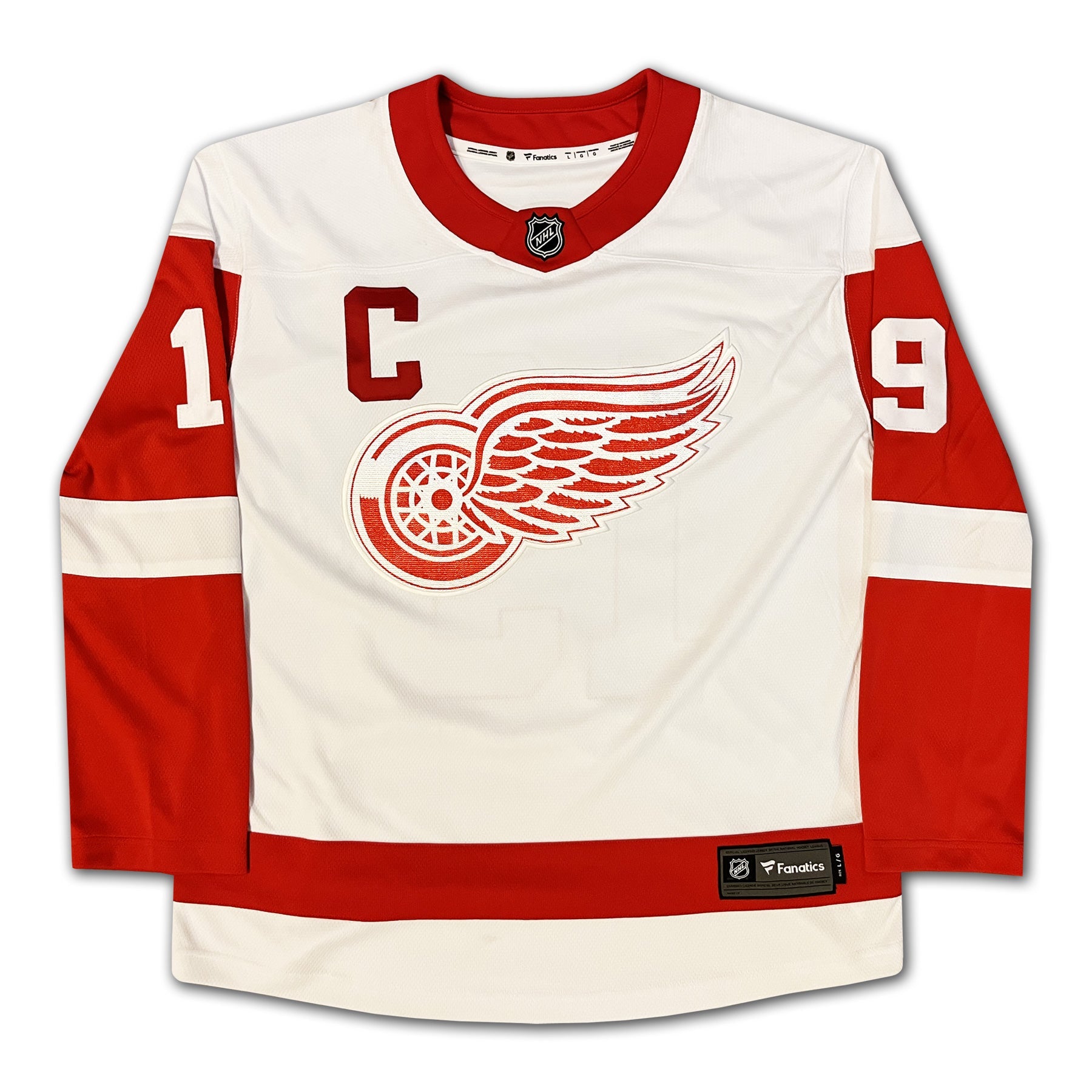 STEVE YZERMAN WHITE ELITE EDITION CAREER JERSEY – LTD ED 19 – AUTOGRAPHED DETROIT RED WINGS COLLECTIBLE (SIZE L OR XL)