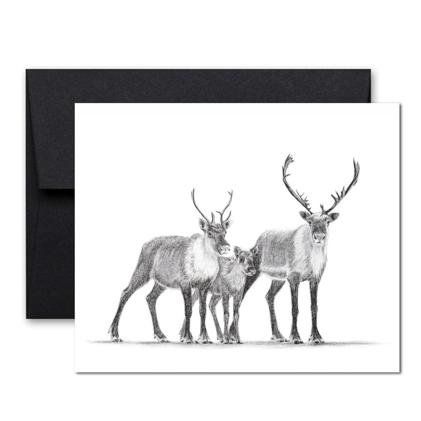 Caribou family Greeting Card
