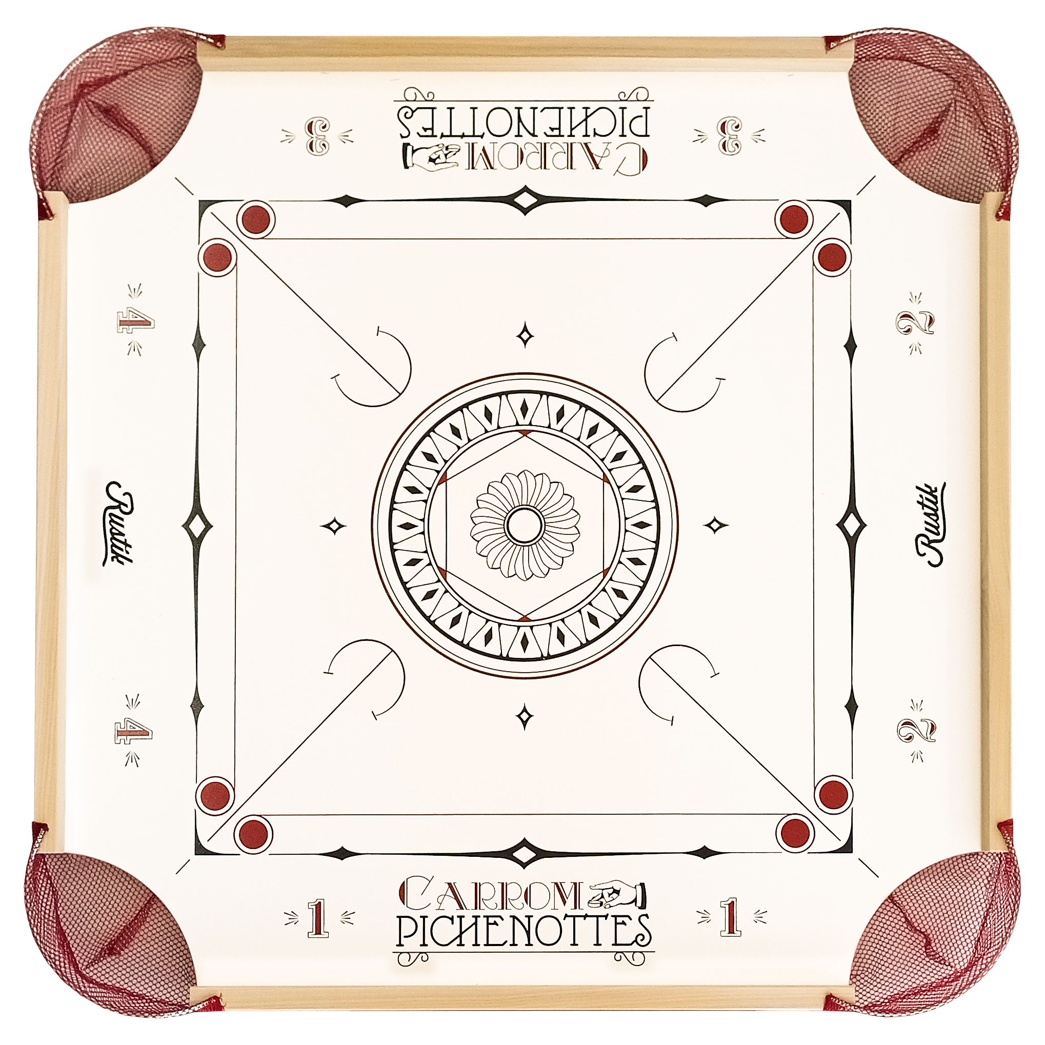 Classic Carrom & Pichenotte Game