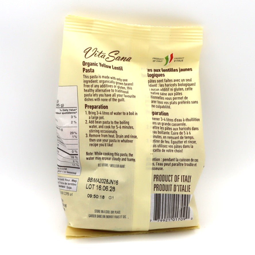 Casarecce - Yellow Lentil Pasta - Organic