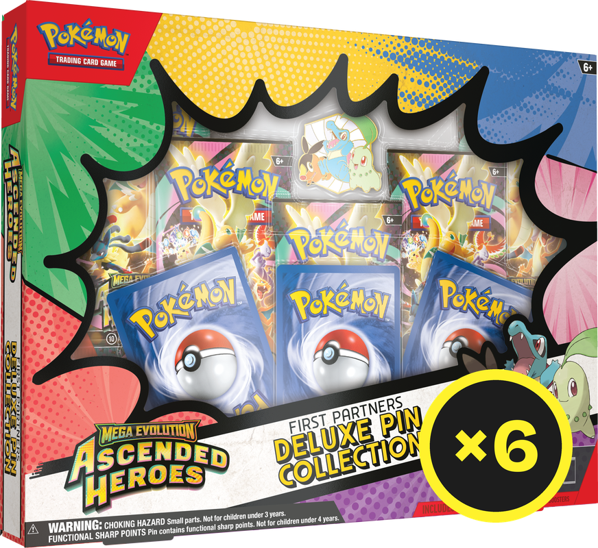 Pokémon TCG - Mega Evolution - Ascended Heroes - First Partners Deluxe Pin Collection