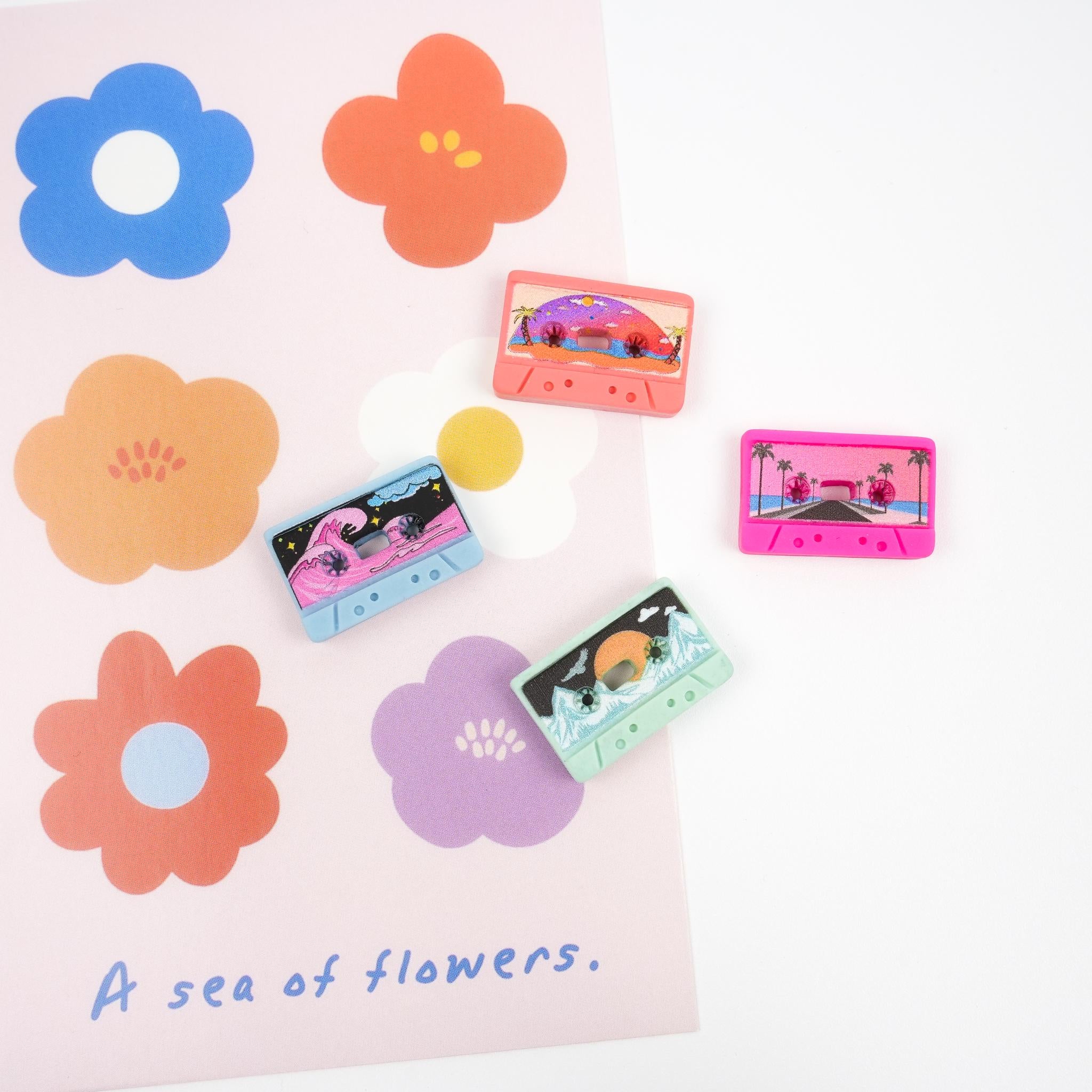 Cassette Tape Magnet Set
