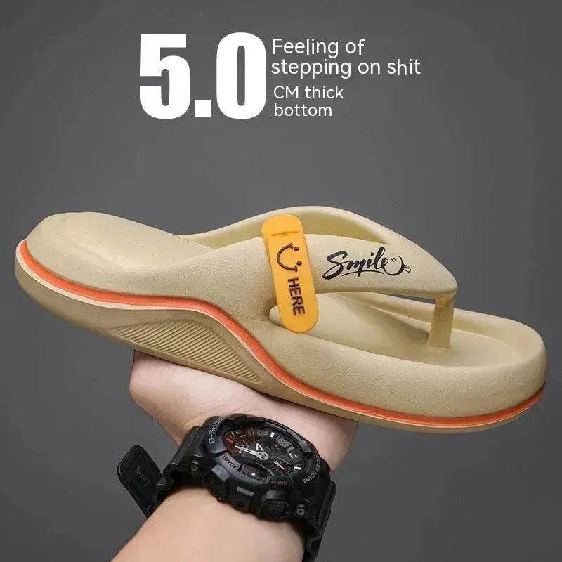 Casual Flip Flops Men's Outer Wear Plus Size All-matching Beach Shoes Men's Slippers