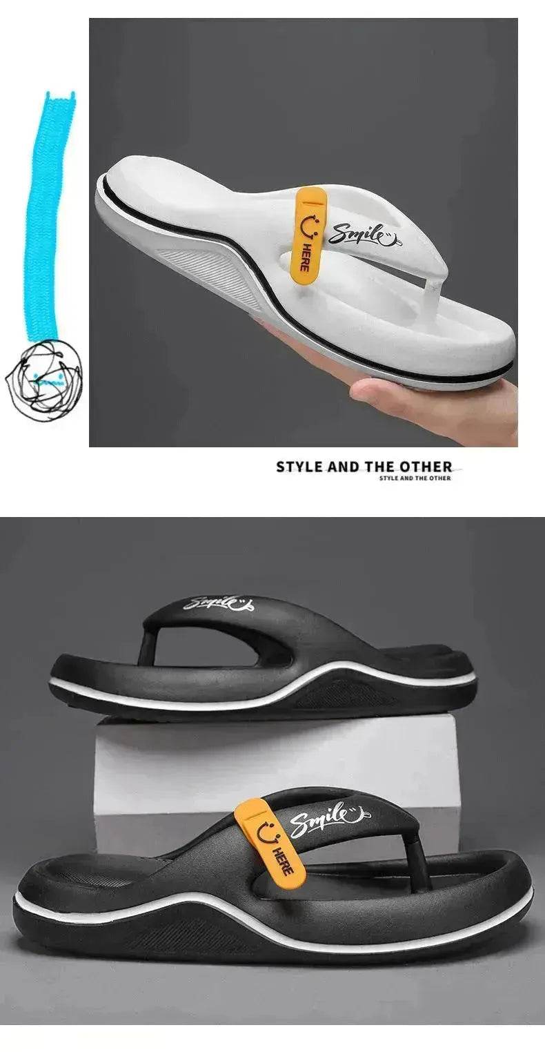 Casual Flip Flops Men's Outer Wear Plus Size All-matching Beach Shoes Men's Slippers