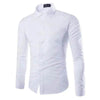 Casual Polo Collar Ironing Free Long Sleeves Shirt For Men
