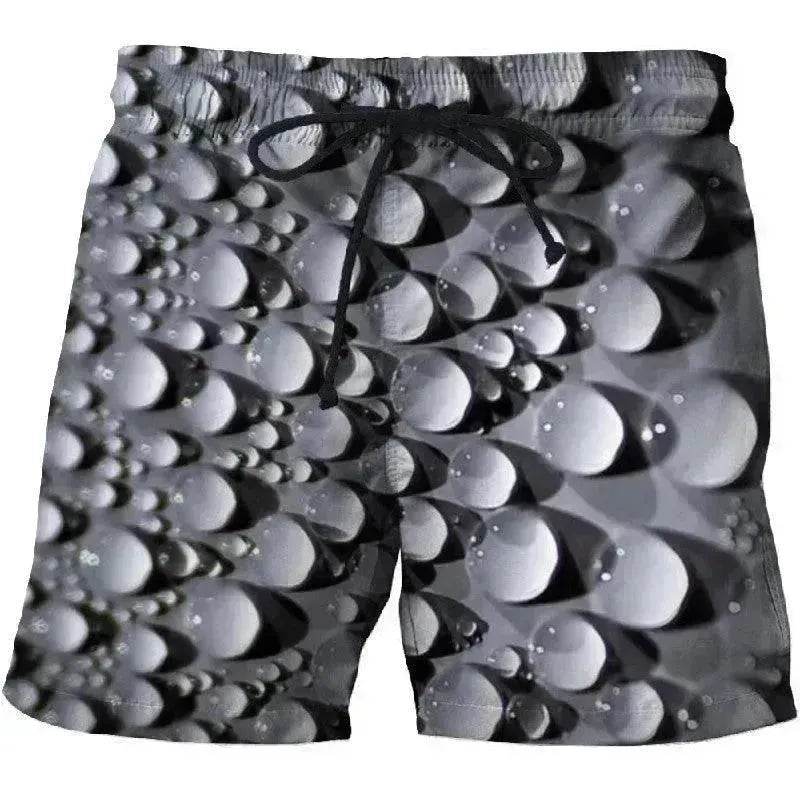 Casual Shorts With Printed Pockets On Both Sides